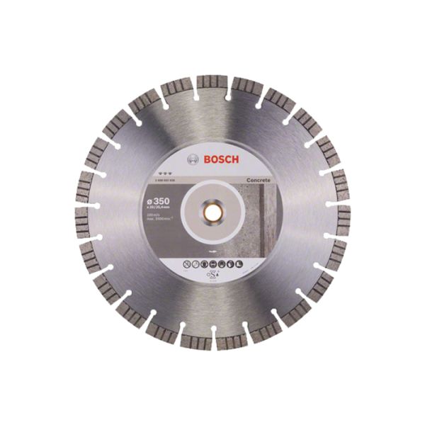 Диск отрезной алмазный по бетону Bosch 350x20/25,4x3,2 (2608602658)