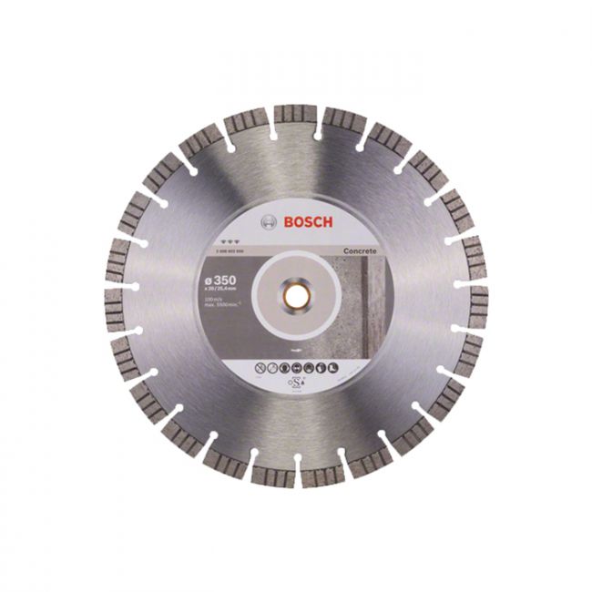 Диск отрезной алмазный по бетону Bosch 350x20/25,4x3,2 (2608602658)