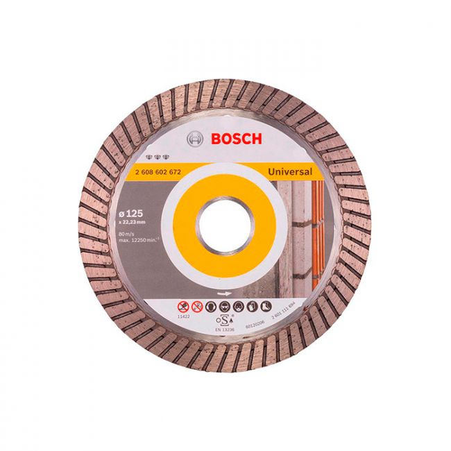 Диск отрезной алмазный универсальный Bosch 125x22,23x2,2 (2608602672)