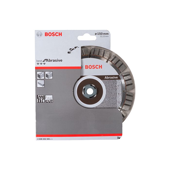 Диск отрезной алмазный по абразиву Bosch 150x22,23x2,4 (2608602681)