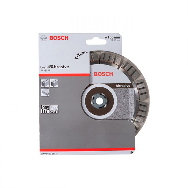 Диск отрезной алмазный по абразиву Bosch 150x22,23x2,4 (2608602681)
