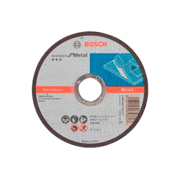 Коло відрізне Bosch Standard for Metal пряме 115x1,6 мм (2608603163)