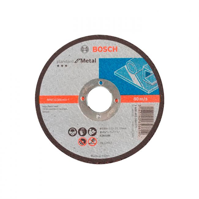 Коло відрізне Bosch Standard for Metal пряме 115x2,5 мм (2608603164)