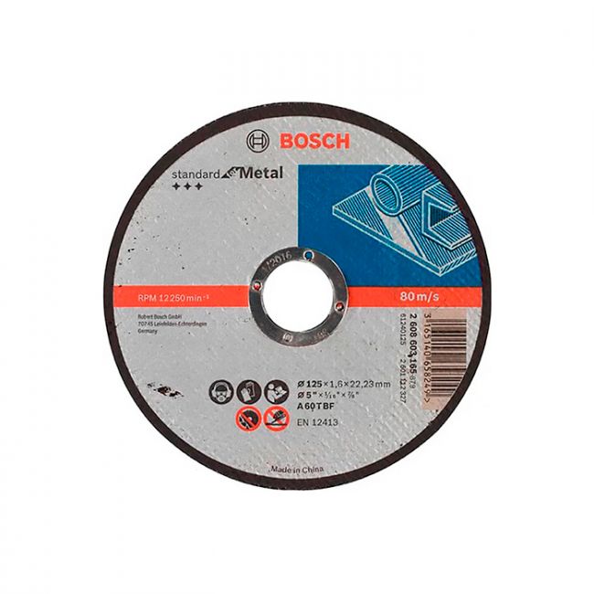 Коло відрізне Bosch Standard for Metal пряме 125x1,6 мм (2608603165)