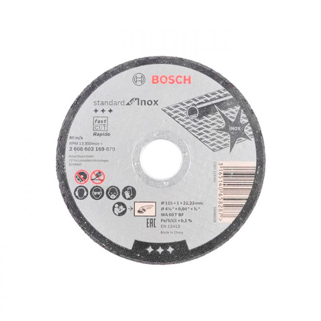 Круг отрезной Bosch Standard for Inox 115x1 мм (2608603169)