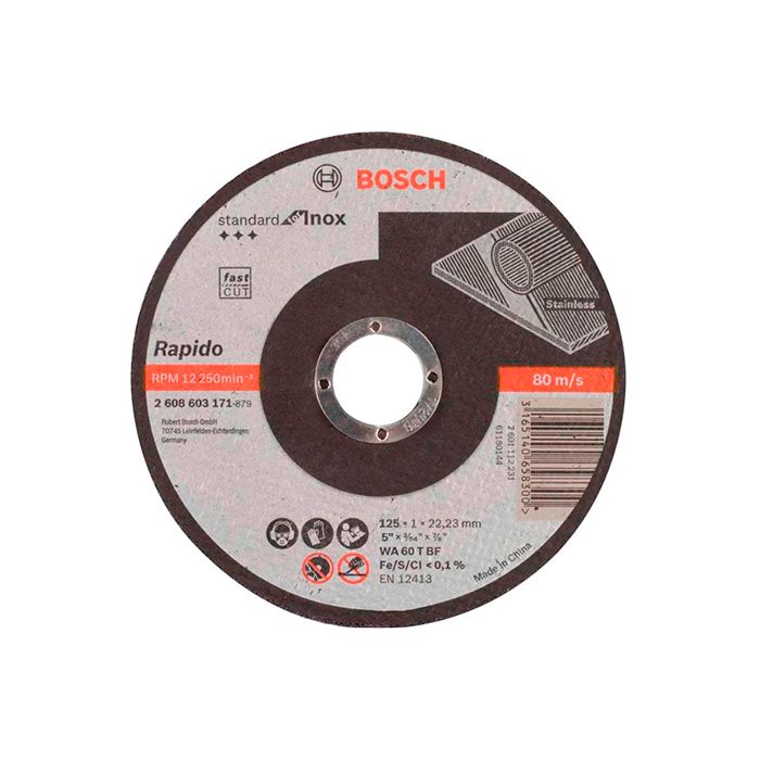 Круг отрезной Bosch Standard for Inox 125x1 мм (2608603171)