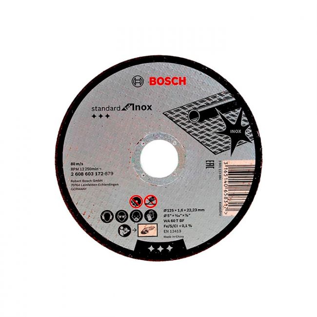 Круг отрезной Bosch Standard for Inox 125x1,6 мм (2608603172)