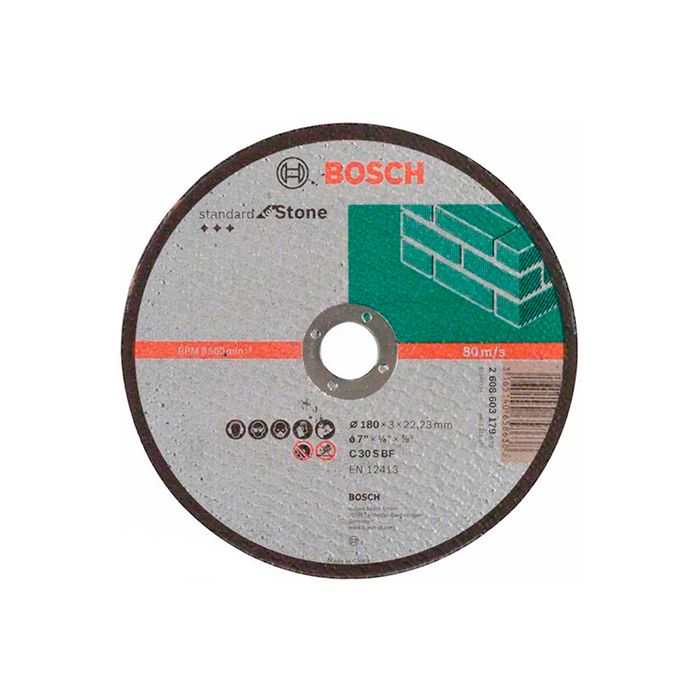 Коло відрізне Bosch Standard for Stone пряме 180x3 мм (2608603179)