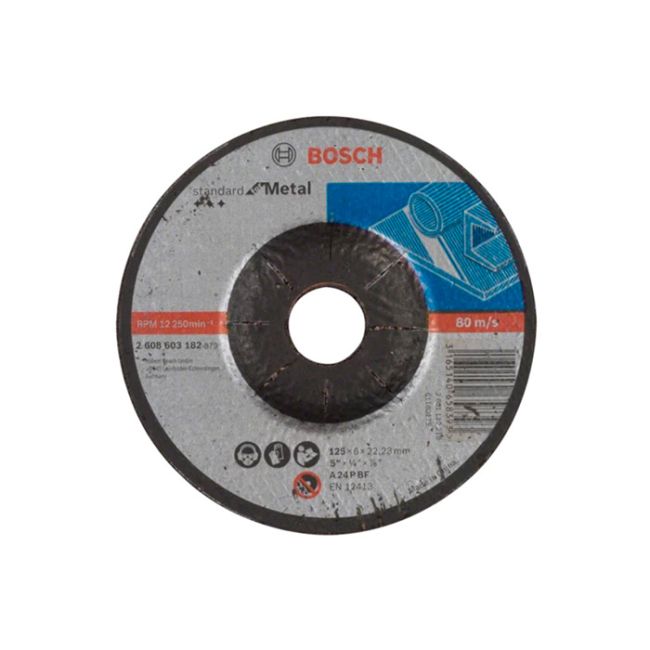 Обдирний круг опуклої форми Standard for Metal Bosch (2608603182)