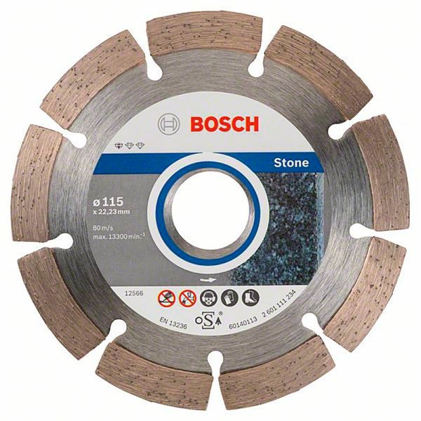 Алмазний диск Bosch по каменю Standard for Stone 115x22.23x1.6x10 мм, 10 шт (2608603235)