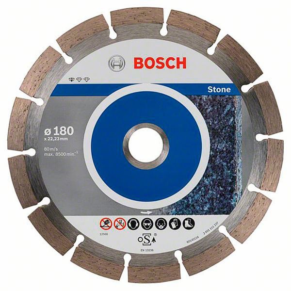 Алмазний диск Bosch Standard for Stone 180x22,23x2x10 мм, 10 шт (2608603237)