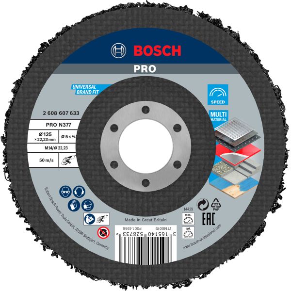 Круг зачисний Bosch N377 Best for Metal, 125?22,23 мм (2608607633)