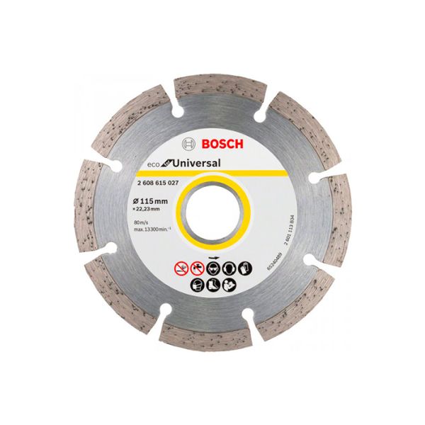Диск отрезной алмазный Bosch ECO for Universal Segmented 115x22.2x2 мм (2608615027)