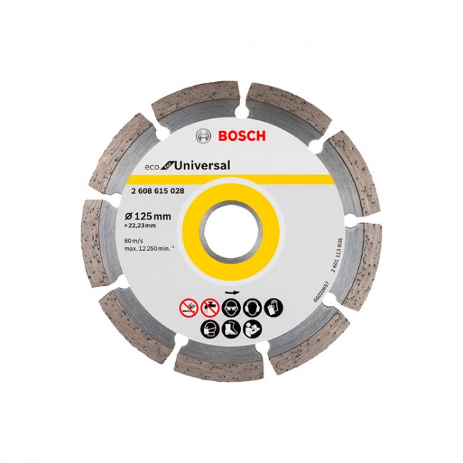 Диск отрезной алмазный Bosch ECO for Universal Segmented 125x22.2x2 мм (2608615028)