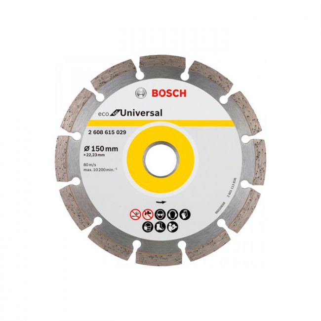 Диск отрезной алмазный Bosch ECO for Universal Segmented 150x22.2x2.1 мм (2608615029)