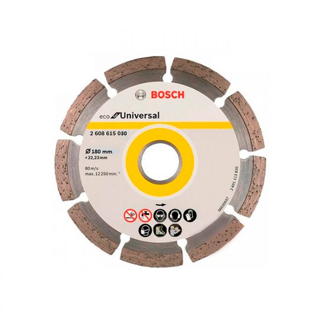 Диск отрезной алмазный Bosch ECO for Universal Segmented 180x22.2x2.2 мм (2608615030)