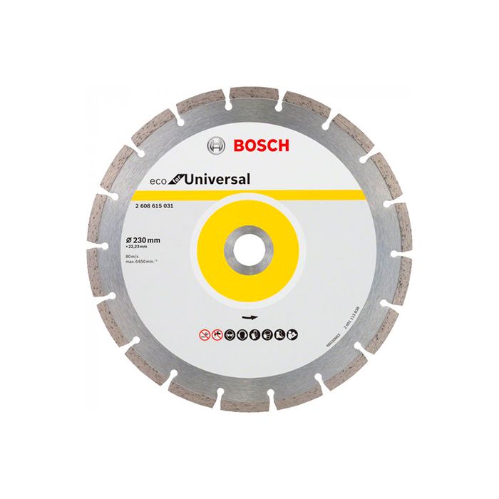 Диск отрезной алмазный Bosch ECO for Universal Segmented 230x22.2x2.6 мм (2608615031)