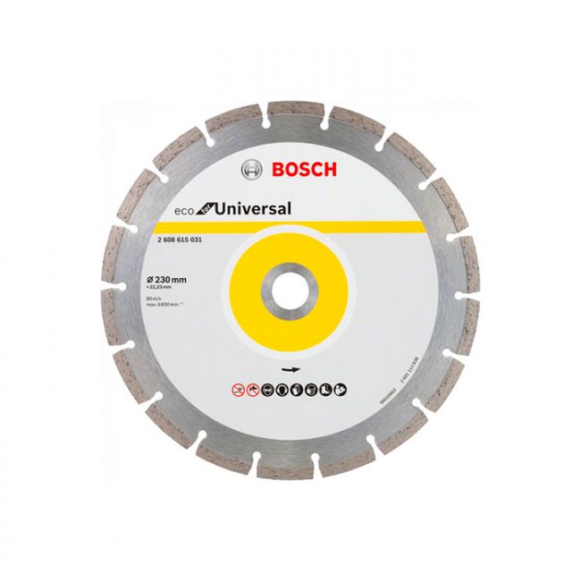 Диск отрезной алмазный Bosch ECO for Universal Segmented 230x22.2x2.6 мм (2608615031)