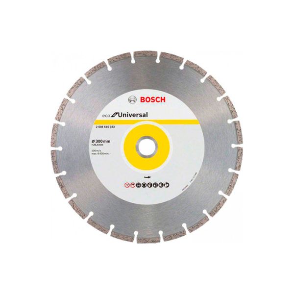 Диск отрезной алмазный Bosch ECO for Universal Segmented 300x25.4x3.2 мм (2608615033)