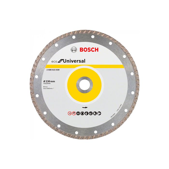 Диск отрезной алмазный Bosch ECO for Universal Turbo 230x22.2x3 мм (2608615039)