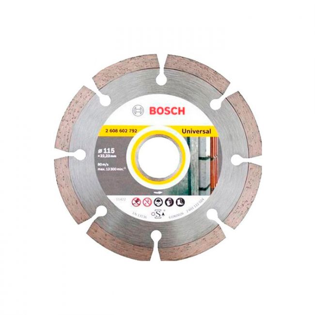 Диск отрезной алмазный Bosch ECO for Universal Segmented 115x22.2x2 мм (10 шт) (2608615040)