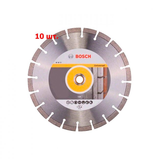 Диск отрезной алмазный Bosch ECO for Universal Segmented 150x22.2x2.1 мм (10 шт) (2608615042)