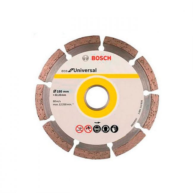 Диск отрезной алмазный Bosch ECO for Universal Segmented 180x22.2x2.2 мм (10 шт) (2608615043)