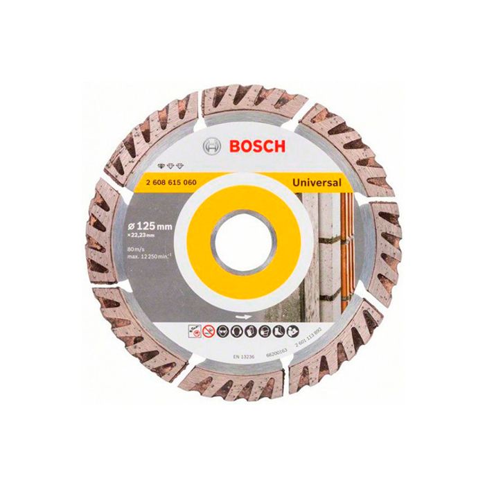Диск отрезной алмазный Bosch Standard for Universal 125x22.2x2 мм (10 шт) (2608615060)