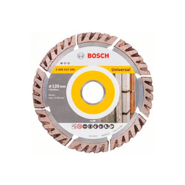 Диск отрезной алмазный Bosch Standard for Universal 125x22.2x2 мм (10 шт) (2608615060)