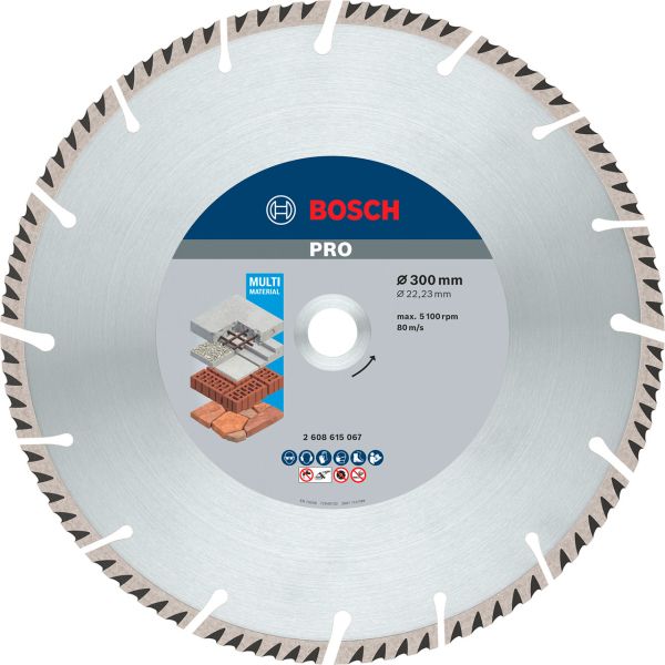 Алмазний диск Bosch Standard for Universal 300x22.23x3.3x10 мм (2608615067)