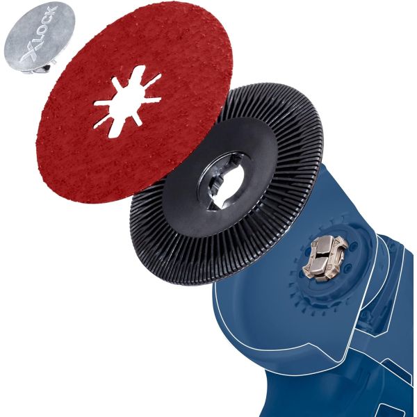 Шліфувальний круг фібровий Bosch X-Lock R444 Expert for Metal 125 мм, G120 (2608619176)