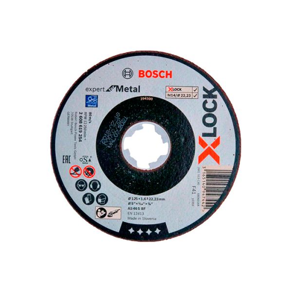 Круг отрезной Bosch X-Lock Expert for Metall 125х1,6х22,23 мм (2608619254)