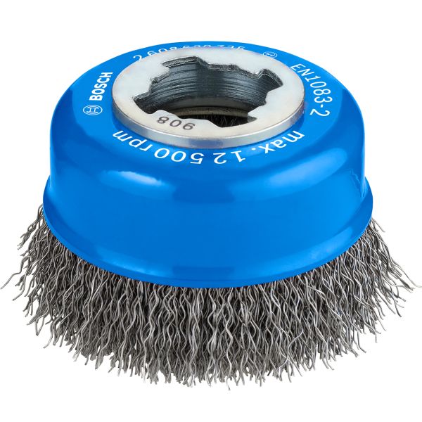 Щітка чашкова Bosch X-Lock 75 мм кручена сталь 0,3 мм (2608620725)