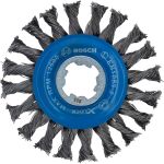 Дискова щітка Bosch X-Lock 115 мм вузлики сталь 0,5 мм (2608620731)