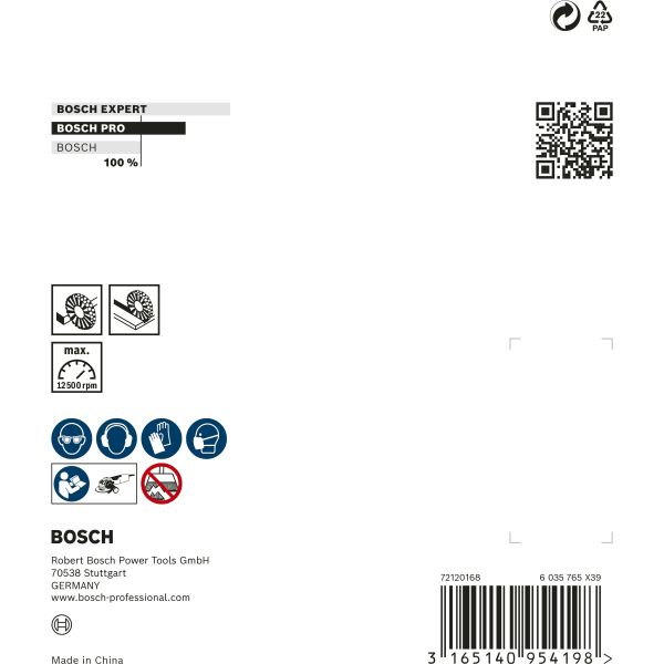 Дискова щітка Bosch PRO Stainless Steel heavy, X-Lock, 115х0.5 мм (2608620733)