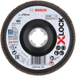 Ламельний шліфкруг Bosch X571 G40 Best for Metal 125 мм X-Lock (2608621767)