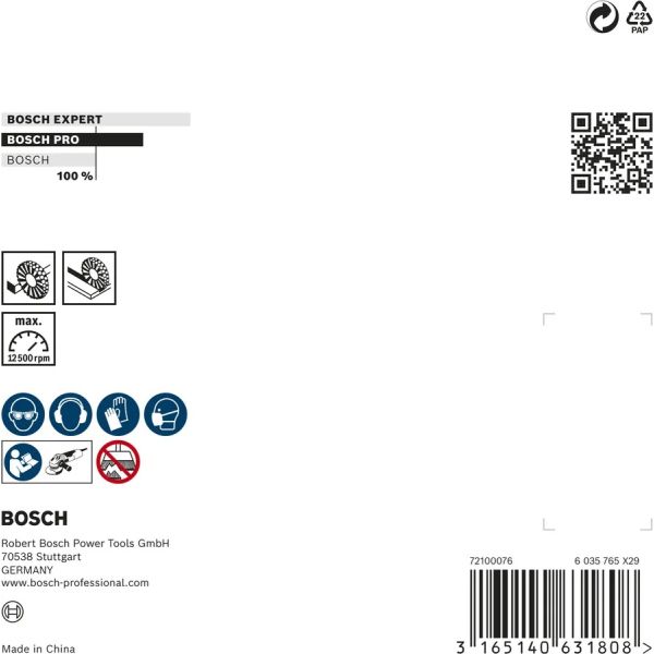 Зачисна дискова щітка Bosch Pro Metal clean 115x0.3 мм, М14 (2608622100)