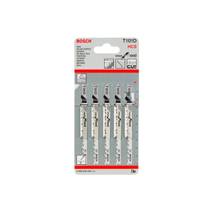 Пильное полотно по дереву Bosch T 101 D (5 шт.) (2608630032)