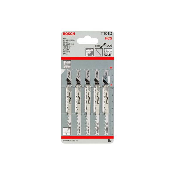 Пильное полотно по дереву Bosch T 101 D (5 шт.) (2608630032)
