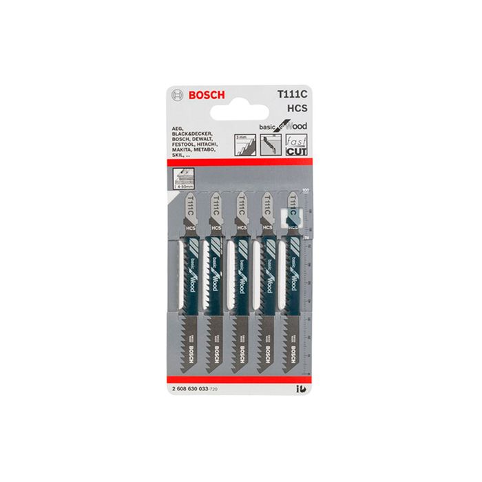 Пильное полотно по дереву Bosch T 111 C (5 шт.) (2608630033)