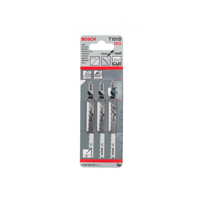 Пильное полотно по дереву Bosch T 101 B (3 шт.) (2608630557)
