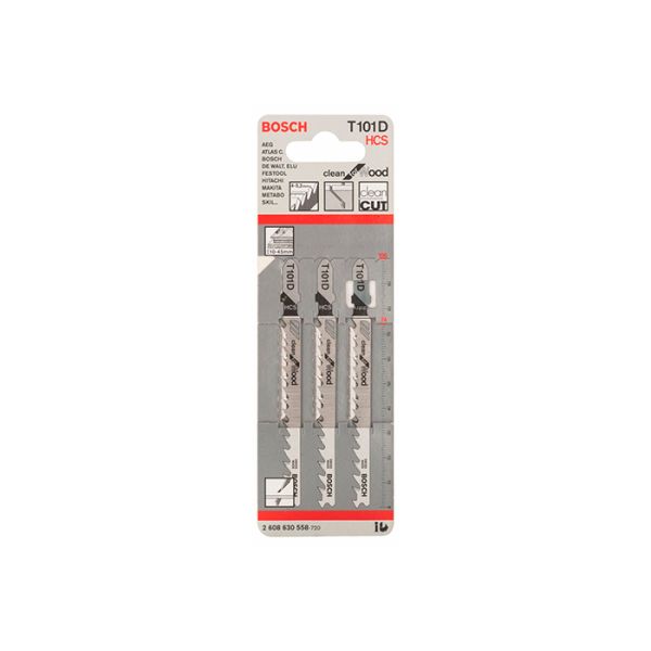 Пильное полотно по дереву Bosch T 101 D (3 шт.) (2608630558)