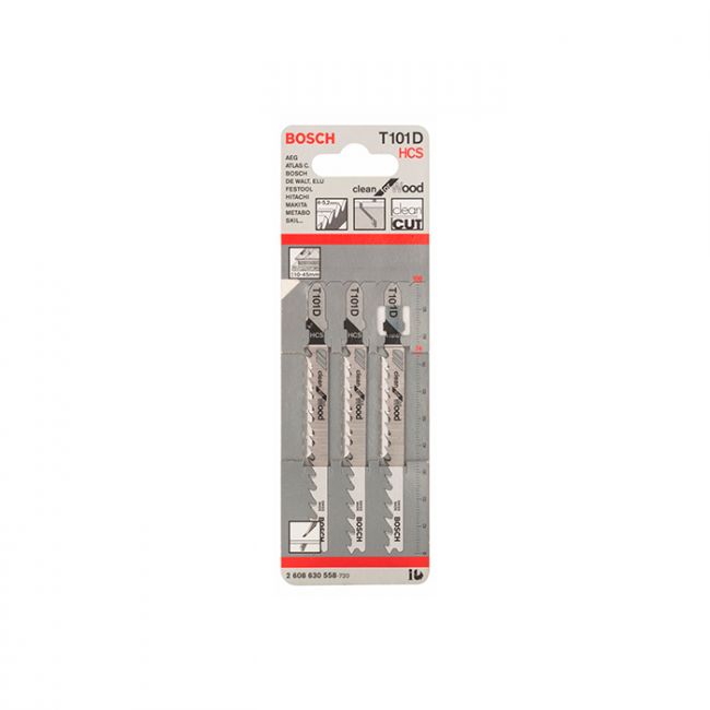 Пильное полотно по дереву Bosch T 101 D (3 шт.) (2608630558)