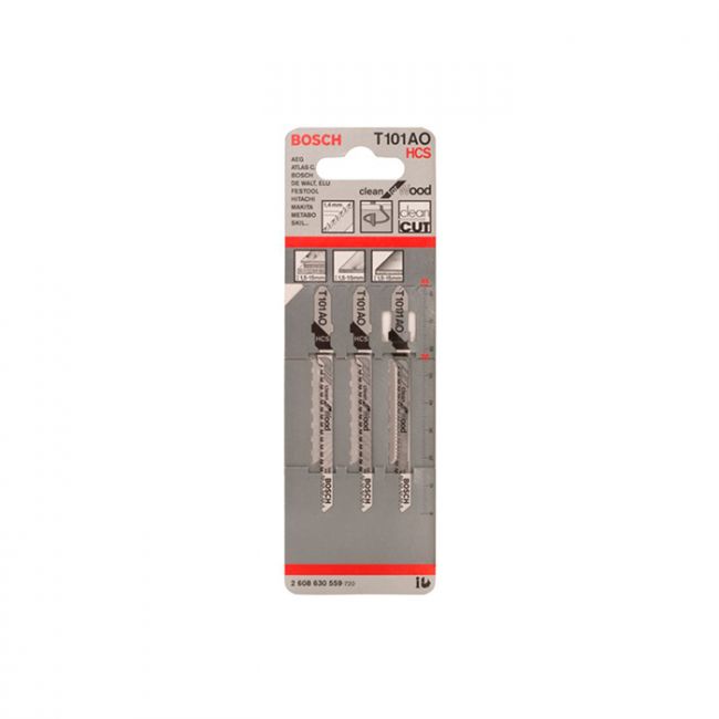 Пильное полотно по дереву Bosch T 101 AO (3 шт.) (2608630559)