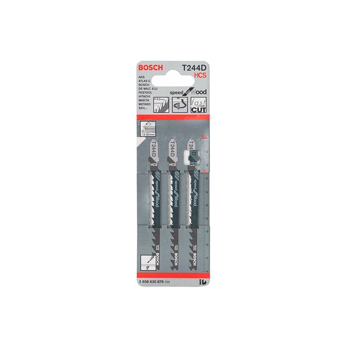 Пильное полотно по дереву Bosch T 244 D (3 шт.) (2608630879)