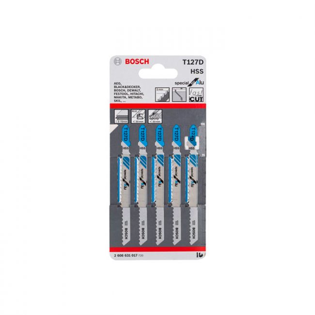 Пильное полотно по алюминию Bosch T 127 D (5 шт.) (2608631017)