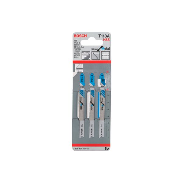 Пильное полотно по металлу Bosch T 118 A (3 шт.) (2608631507)