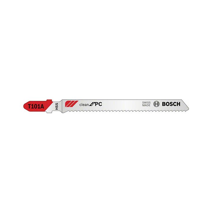 Пильное полотно по пластмассе Bosch Clean for Polycarbonate, HSS, T101A (3 шт.) (2608631670)