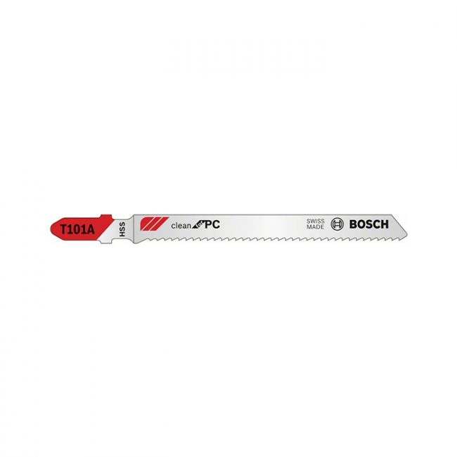 Пильное полотно по пластмассе Bosch Clean for Polycarbonate, HSS, T101A (3 шт.) (2608631670)
