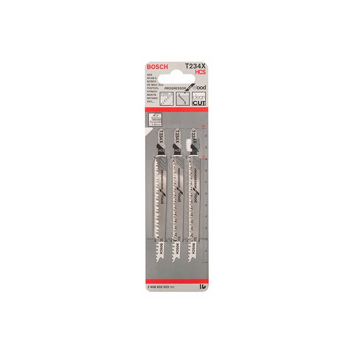 Пильное полотно по дереву Bosch T 234 X (3 шт.) (2608633523)